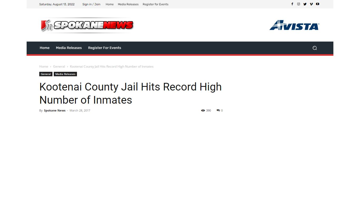 Kootenai County Jail Hits Record High Number of Inmates ...